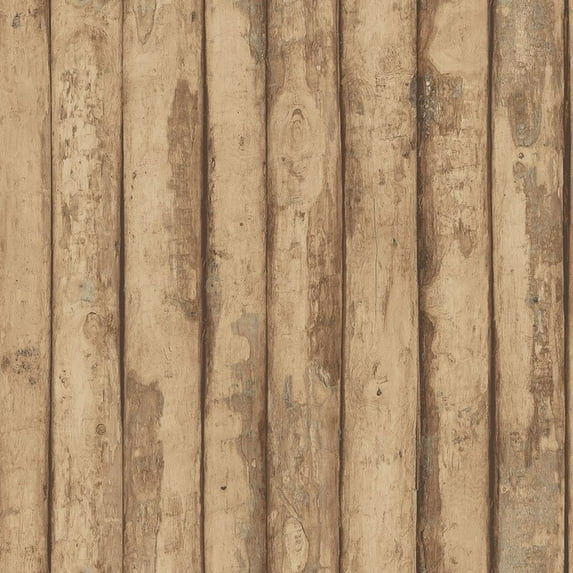 Concord Wallcoverings Textured Wallpaper wood wood tiles, Brown, 21 In x 33 Ft (56 sq. ft), FH37536