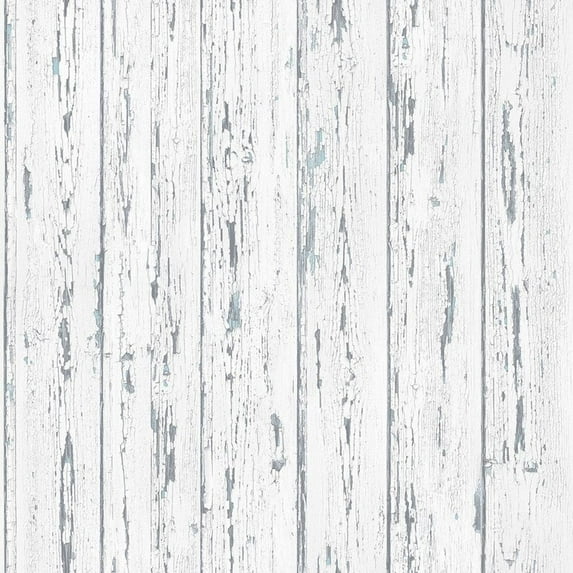Concord Wallcoverings Textured Wallpaper wood wood tiles, White Blue, 21 In x 33 Ft (56 sq. ft), FH37532