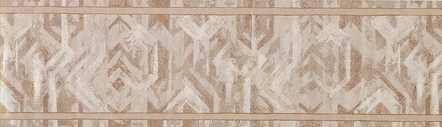 Concord Wallcoverings Wallpaper Border Silver White Abstract Paisley 7 Inches x 15 Feet NTX79281