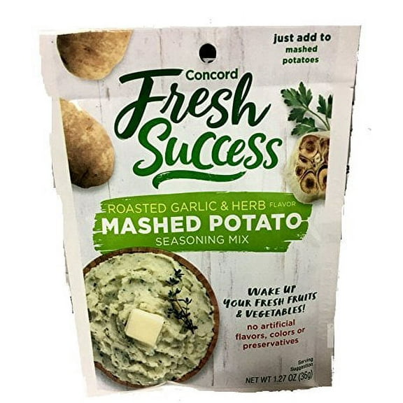 Concord foods Mashed Potato Garlic & Herb Seasoning Mix, 1.27 OZ Pouch