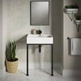 thumbnail image 1 of Concorde 24" Rectangle Console Sink with Matte Black Legs, 1 of 11