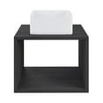 thumbnail image 1 of Concorde 24'' Wall-Hung Vanity In Black, 1 of 11