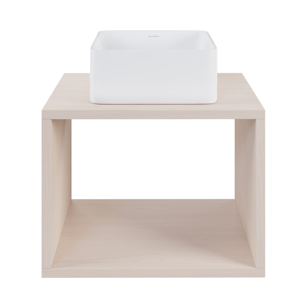 Swiss Madison SM-BV155WK Concorde 24" Square Ceramic Console Bathroom Sink - MultiColor