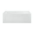 thumbnail image 1 of Concorde 60" x 32" Acrylic Glossy White, Alcove, Integral, Left-Hand Drain, Apron Bathtub, 1 of 12