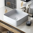 thumbnail image 1 of Concorde Ceramic Square Vessel Sink, 1 of 10