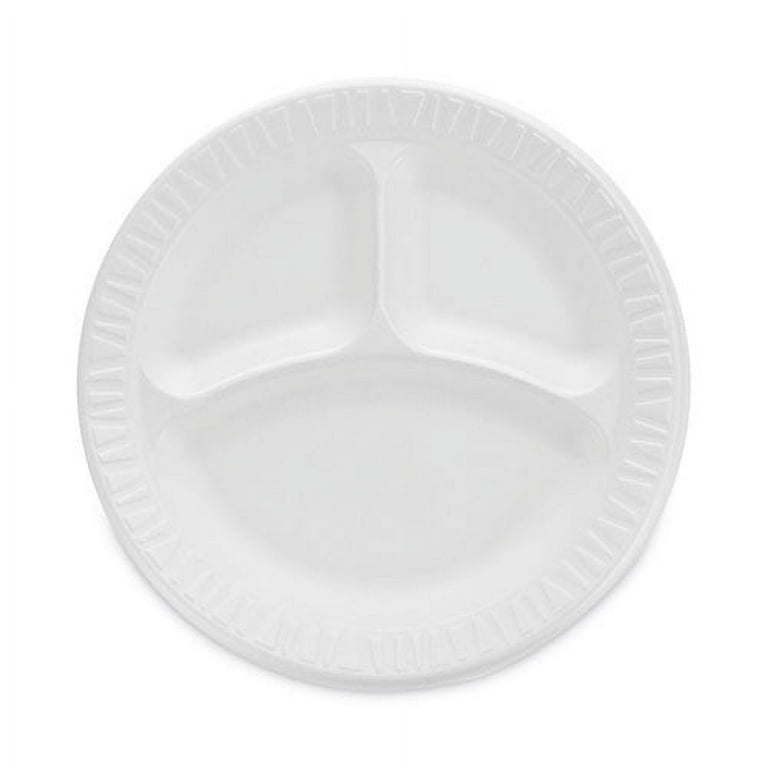 Concorde Foam Plate, 3-Compartment, 9 Concorde Foam Plate, 3-Compartment, 9