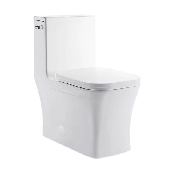 Concorde One-Piece Square Left Side Flush Handle Toilet 1.28 gpf
