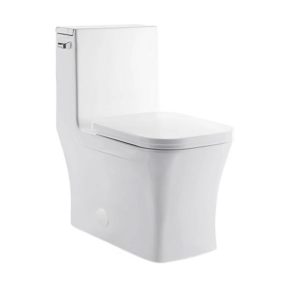 Concorde One-Piece Square Left Side Flush Handle Toilet 1.28 gpf