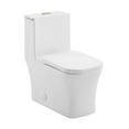 thumbnail image 1 of Concorde One Piece Square Toilet Dual Flush, Brushed Gold Hardware 1.1/1.6 gpf, 1 of 11