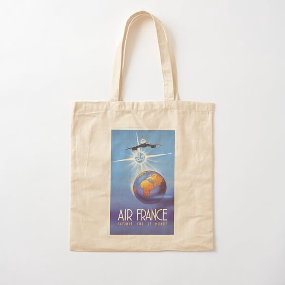 Concorde - Rayonne Sur Le Monde Cotton Tote Bag Canvas Tote Bag, Family Gift For Mother, Her