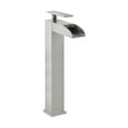 thumbnail image 1 of Concorde Single Hole, Single-Handle, High Arc Waterfall, Bathroom Faucet in Brushed Nickel, 1 of 13