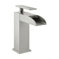 thumbnail image 1 of Concorde Single Hole, Single-Handle, Waterfall Bathroom Faucet in Brushed Nickel, 1 of 13