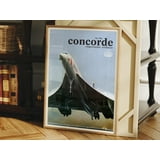 Concorde Supersonic Airliner Poster British Airways Concorde Jet Art