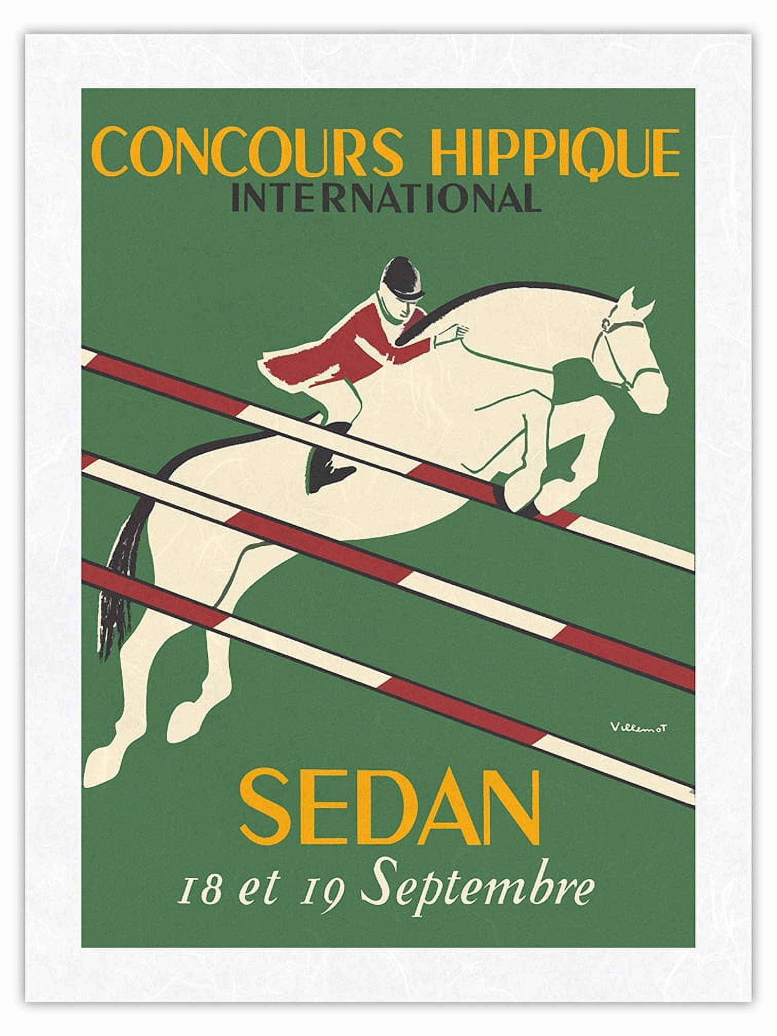 Parcours, concours hippique, 1913 Vintage silver print Tirage