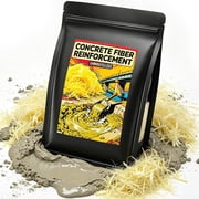 Concrete & Asphalt Reinforcement Fiber - 3/4" Length, 16 oz Concrete Fiber Additive for Crack Prevention, Impact Freeze - Improves Durability for Driveways, Roads, Floors & Construction Projects