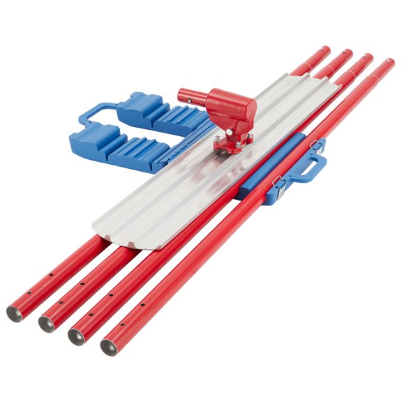 Concrete Bull Float 36 x 8 Inch – Professional Magnesium Tool with Adjustable Bracket & 4 Handle Kit for Smooth Cement Finishing, Durable Aluminum Alloy Construction Screeding Leveling