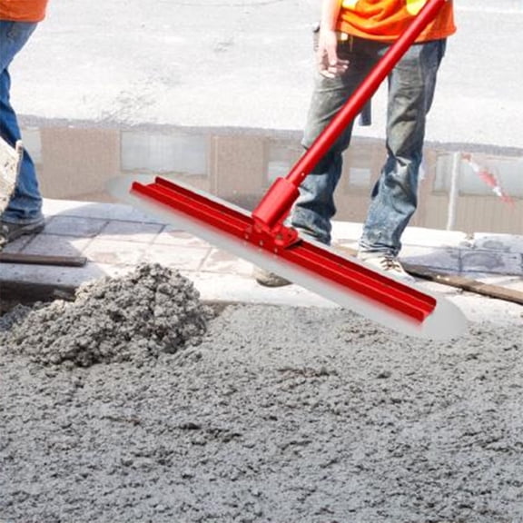 POWKOL Concrete Bull Float Cement Trowel Tools, Concrete Trowel Float Bracket Tools Bull Float Kit Adjustable 48"x8" Mg-Al Alloy, 60In Extendable Round End with 4 Handles for a Perfect Finish