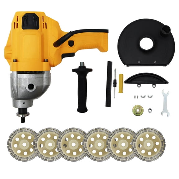 Concrete Cement Floor Wall Rough Grinding Machine Concrete Grinder 220V 2600W
