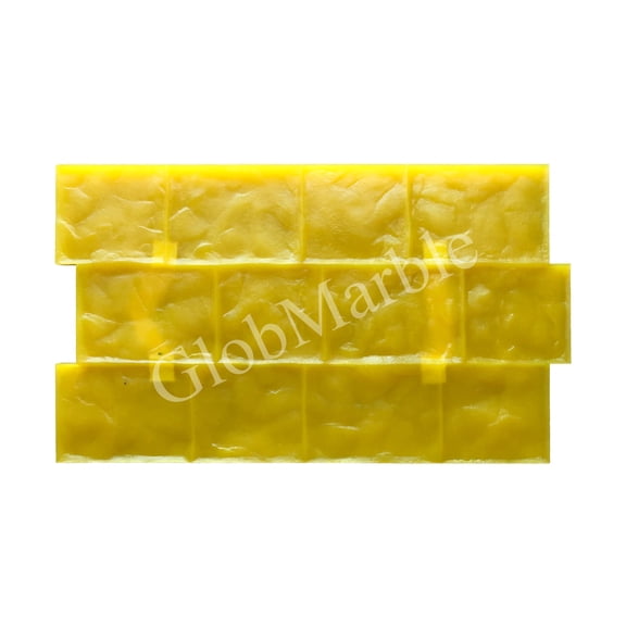 Concrete Cobblestone Stamp Mats SM 7100/3. Rigid, Yellow