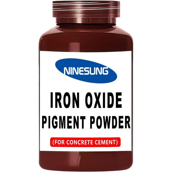 Concrete Color Pigment Powder - Iron Oxide Powder for Cement, Concrete, Mortar, Grout, Stucco, Clay, Lime, Plaster, DIY Crafts - Non-Fading, Vibrant Long-Lasting Shade (Wine Red, 8 Ounces)