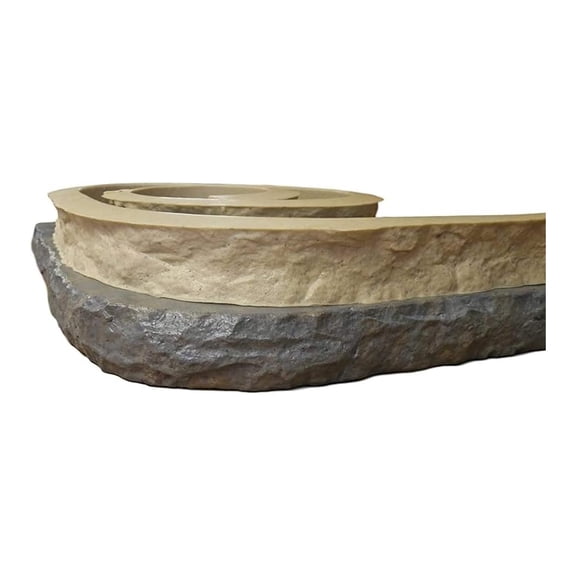 Concrete Countertop Edge Form Liner - 10ft x 3in x 2in, Chiseled Edge, Recycled Material - For DIY Countertops, Walls, Columns & More