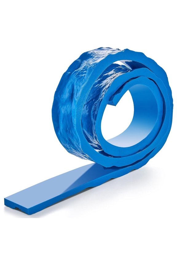 Concrete Countertop Edge Form Liner, 3 x 91 inch, Concrete Chiseled Concrete Stone Molds, Stone Rock Edge Form Liner for Countertop, Steps, Benches, Fireplaces, Blue