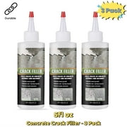 1.4 LB Magic Crack Filler Bottle - Easy, No-Mess Crack Repair for Concrete, Masonry & Asphalt - Durable & Weather-Resistant (3 Pack)