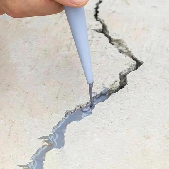 Concrete Crack Repair Sealer Quick Drying Acrylic Adhesive for Outdoor Floor Wall 5.5x3.3 Inch