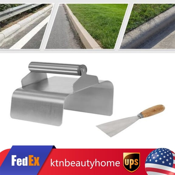 Concrete Curb Trowel Edger Landscape Curb Trowel Kraft Tool with Putty Knife