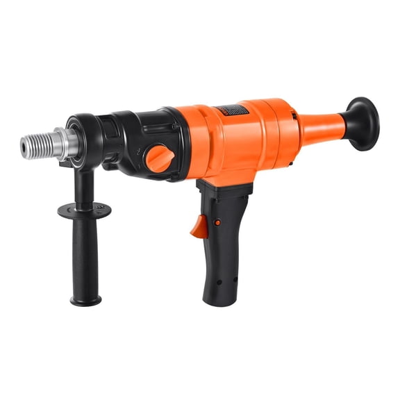 Concrete Drill Rig 8 Inch, Handheld Core Drill 1800W, Wet/Dry Drilling, 2-Speed 1075/2300 RPM, 4 Drill Bits for Concrete Brick Stone