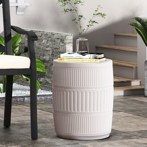 Concrete End Table with Flat Surface / Sturdy and Durable