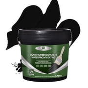 1 Gallan Liquid Rubber Waterproof Sealant Black, Roof Sealant Waterproof DIY Leak Repair Coating for Flat, Metal & Low Slope Roofs, Foundations, Gutters & More   Flexible Protective Membrane