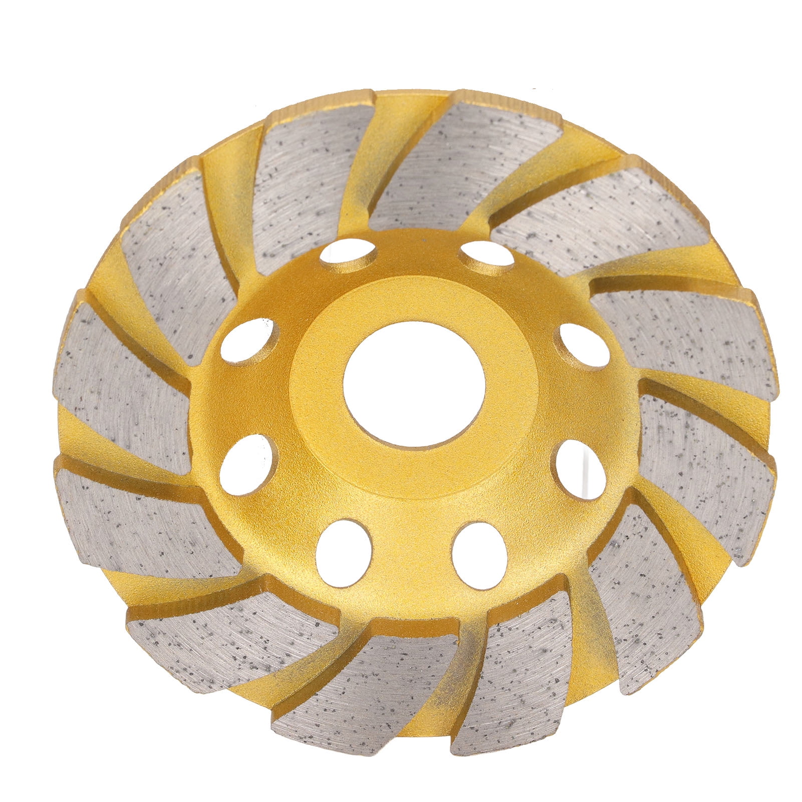Concrete Grinding Wheel 4 Inch, 1 Pcs 12 Segment Heavy Duty Row Cup