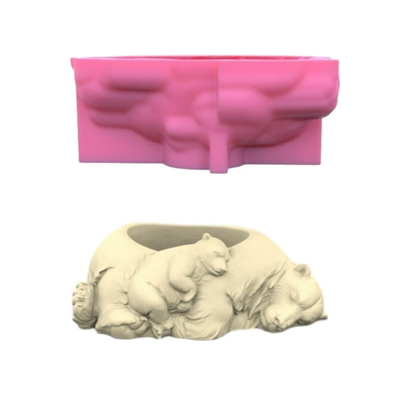 Concrete Hand-Making Plant Mold Shaped Hand-making Silicone for Planter