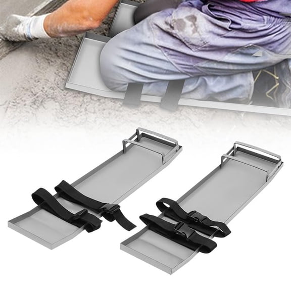 Concrete Knee Boards Slider Knee Boards, Kneeler Board Stainless Steel Kneeboards, Concrete Board Slider Tools, Pair Moving Sliders w/Round Conner, for Cement & Concrete Finishing