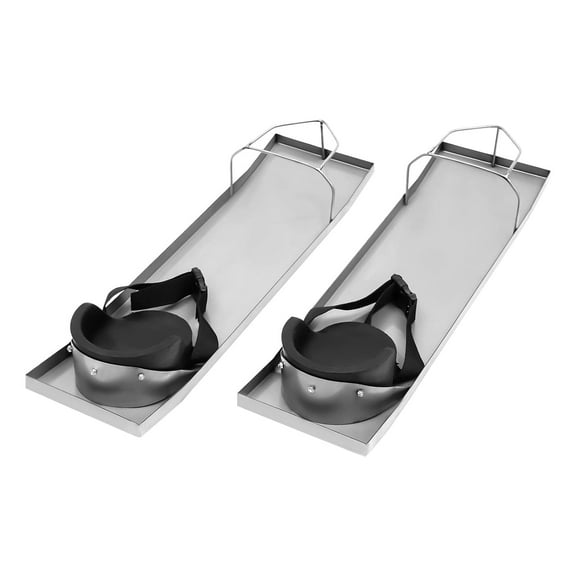 Concrete Knee Boards Stainless Steel, 30" x 8" Concrete Sliders Pair Moving Sliders, Slider Knee Boards with Knee Pads & Board Straps for Cement and Concrete Finishing$$Tools & Hardware Other