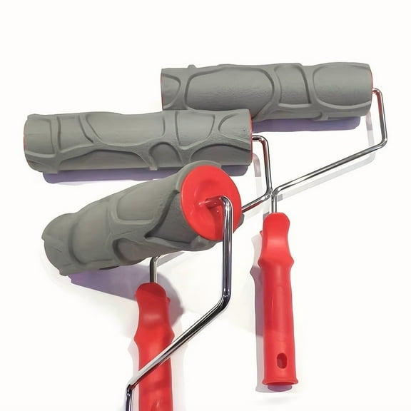 Concrete Landscape Curbing Stamp - River Stone Texture Roller for Natural Stone Effects | Durable Plastic, No Electricity Needed | Landscaping DIY Tool