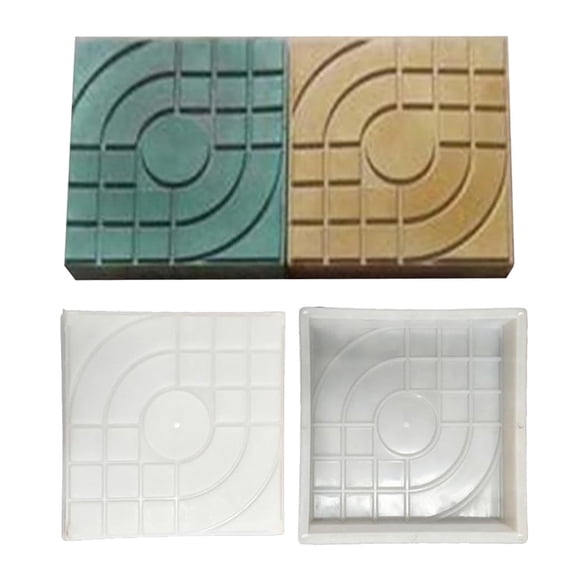 Concrete Mold Walkway Path Maker Stepping Stone Pavement Brick Mold for Garden Patio Lawn Landscaping Outdoor Decoration