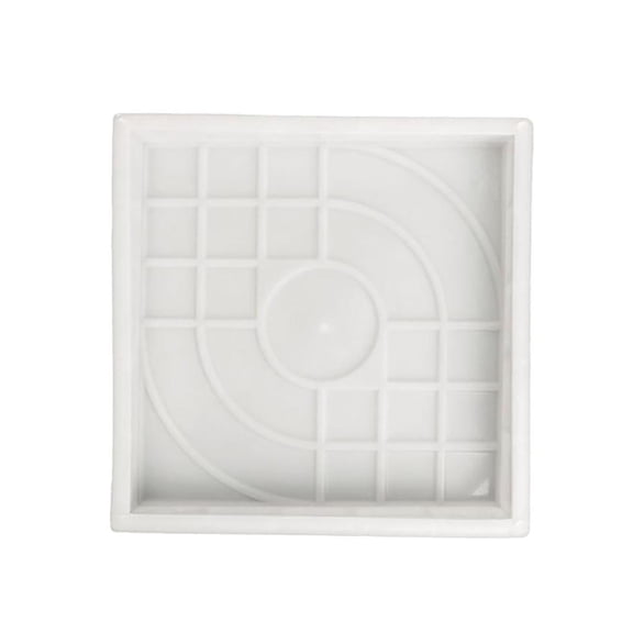 Concrete Molds and Forms, Concrete Molds for Walkways, 12 in Square, White Mold, Pathway Construction, Residential Landscaping, 1 Pc