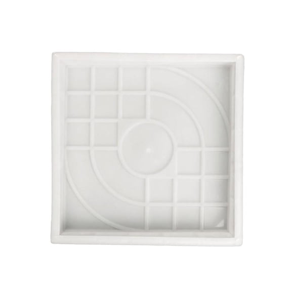 Concrete Molds for Walkways, Paver Molds for Concrete, 12X12 in Square, White Plastic, Diy Yard Patios, Garden Paths, 1 Pc