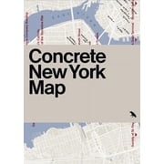 Blue Crow Media Architecture Maps Concrete New York Map Guide to Brutalist and Concrete Architecture in New York City Other