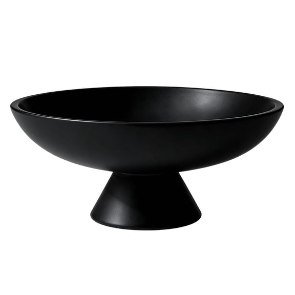 Concrete Pedestal Decorative Bowl 11 Inch Modern Cement Centerpiece Fruit Bowl for Keys Catch All for Kitchen Counter Entryway Coffee Table Home Decor