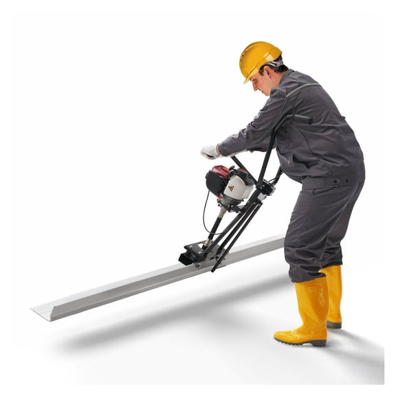 Concrete Power Screed, 6/8/11ft Aluminum Straight Edge, 4-Stroke Cement Vibrating Motor, Adjustable Handles, 6500 RPM Concrete Finishing Tool