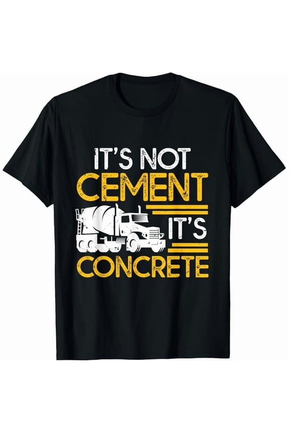Concrete Pump Operator Graphic T-Shirt for Men and Women, Classic Fit Cotton Short Sleeve Crew Neck