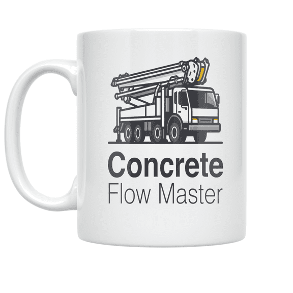 Concrete Pump Truck Design - Industrial Operator - 11 oz Ceramic Coffee Mug