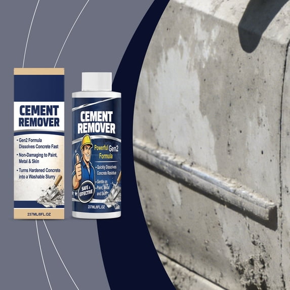 Concrete Remover, Concrete Dissolver, Cement Cleaner, 8 fl oz (237ml)