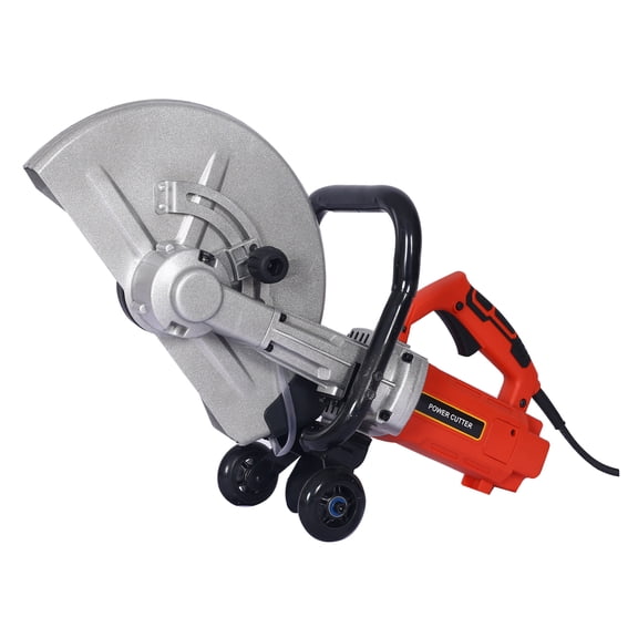 Concrete Saw 14 Inch - Electric Cut Off Saw Wet/Dry - 3000W Heavy Duty Cutter w/ Water Line