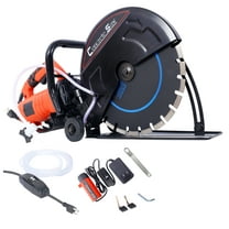 Concrete Saw 14 Inch, Wet/Dry Cut Off Saw, 2800W Power, Water Line & Dust Port