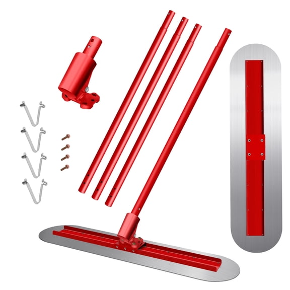 Long Handle Concrete Float, 47.2×11.8 Ergonomic Use, Steel Rust Proof, Cement Smoothing Tool, Concrete Surface Float, Targeting Garage, Patio, Sidewalk