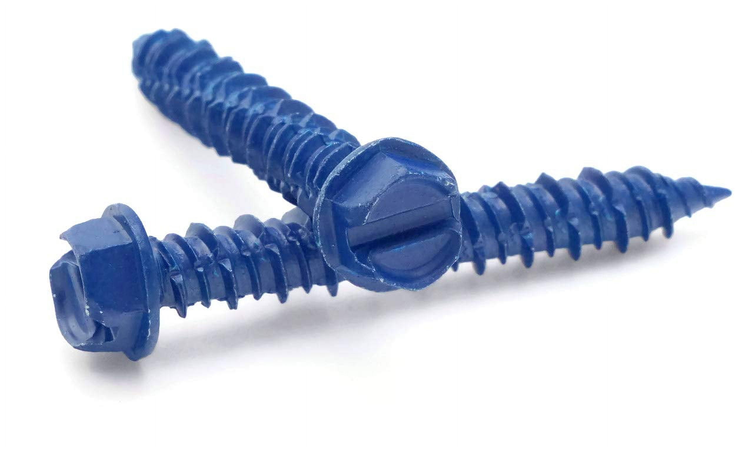 360 PCS Concrete Screws Assortment Kit - Flat & Hex Head Masonry Screws (1-1/4" To 2-1/4")